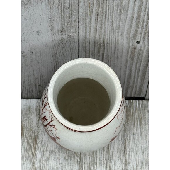 Vintage Knowles & Taylor IONIC Brown Transferware Vase - Picture 2 of 6